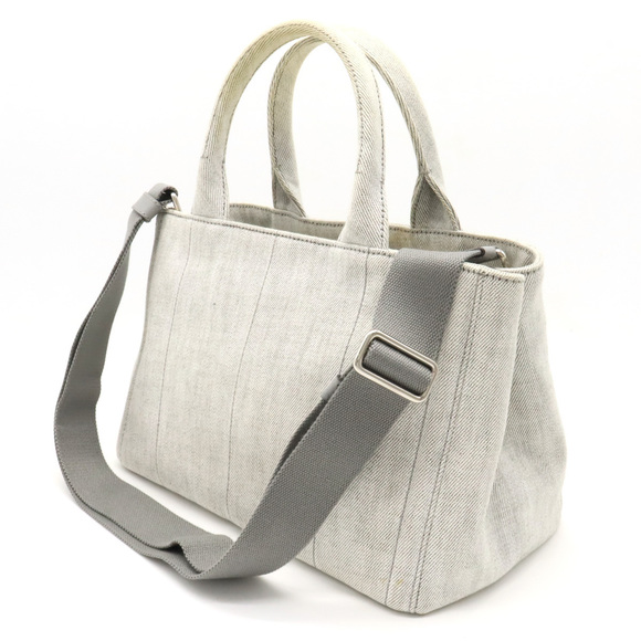 Prada Bag Light Canapa Gray Tote - Picture 1 of 7